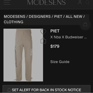 Sale! PIET X Nba X Budweiser Cargo Trousers In Neutrals